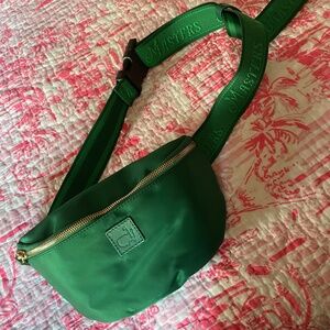 Masters Green Nylon Belt Bag Made in Italy